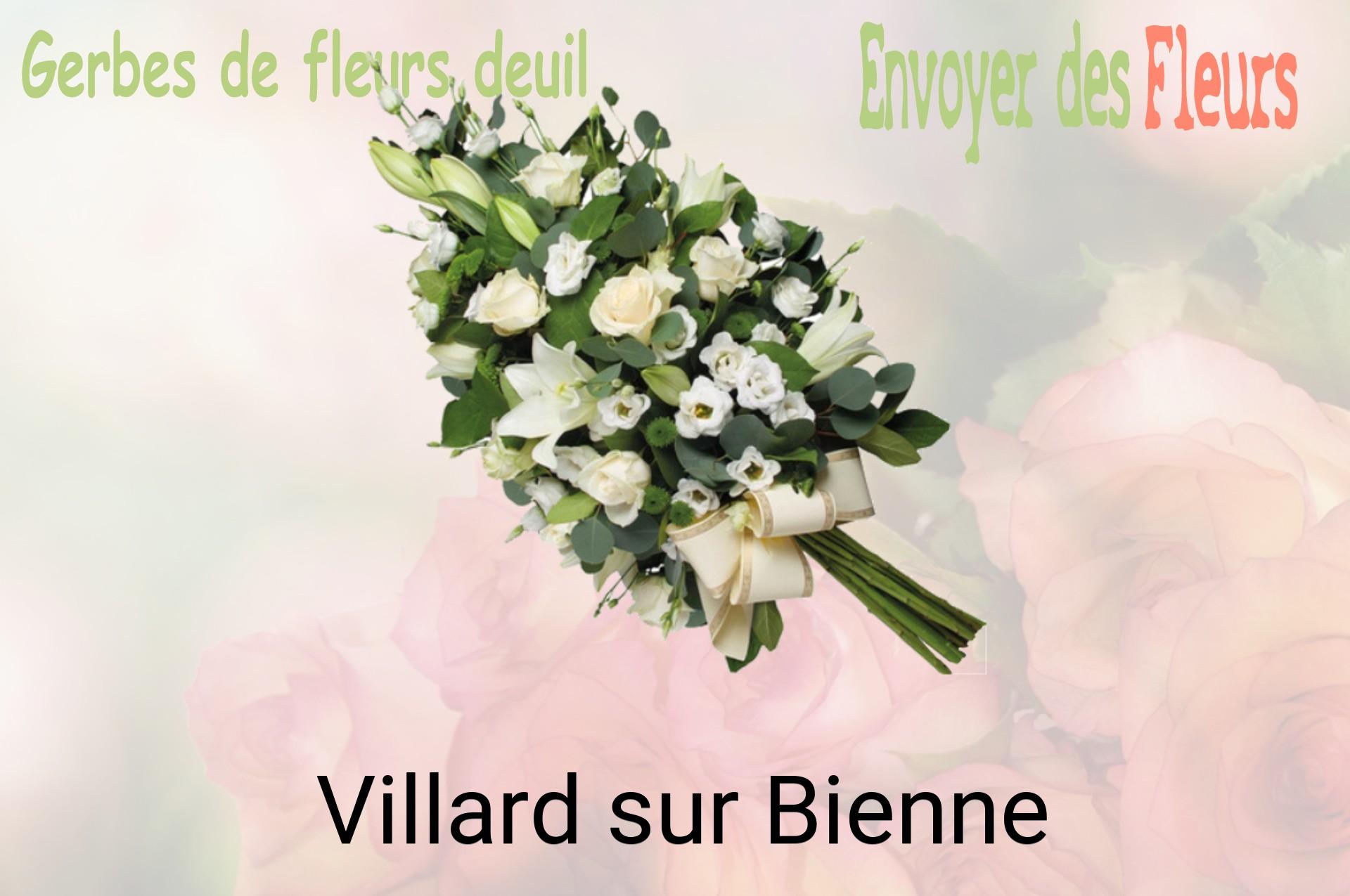 Gerbe de fleurs de deuil livrée à Villard-sur-Bienne